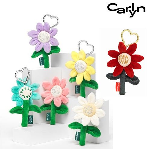 [CARLYN] X FreshiPlush Flower Keyring _ 6colors 韓国人気 贈り物 - コクモト KOCUMOTO