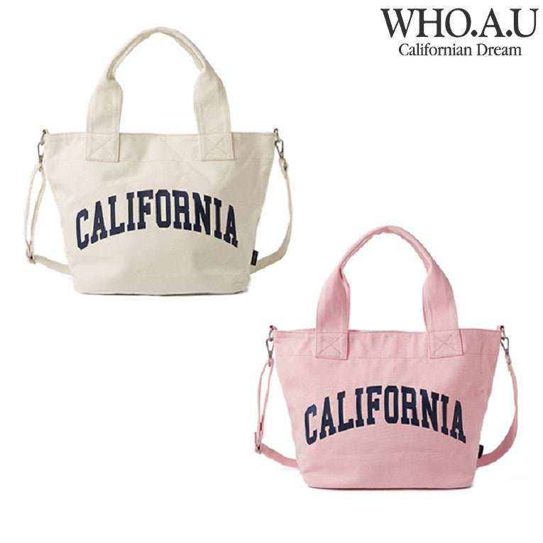 [WHO.A.U] California Square Tot Bag _ 2色 (WHBGE2402A) 新商品 カジュアルバッグ - コクモト KOCUMOTO