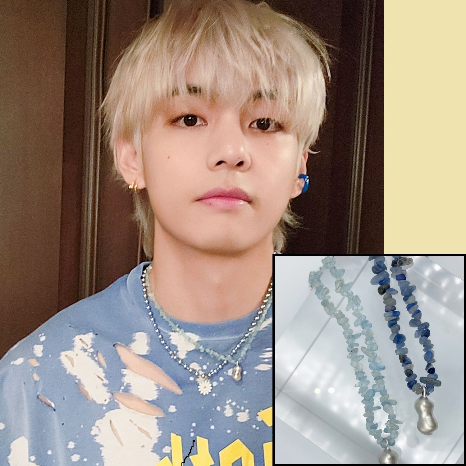 [hyend] [BTS V着用] 2023 F/W marine stone necklace - コクモト KOCUMOTO
