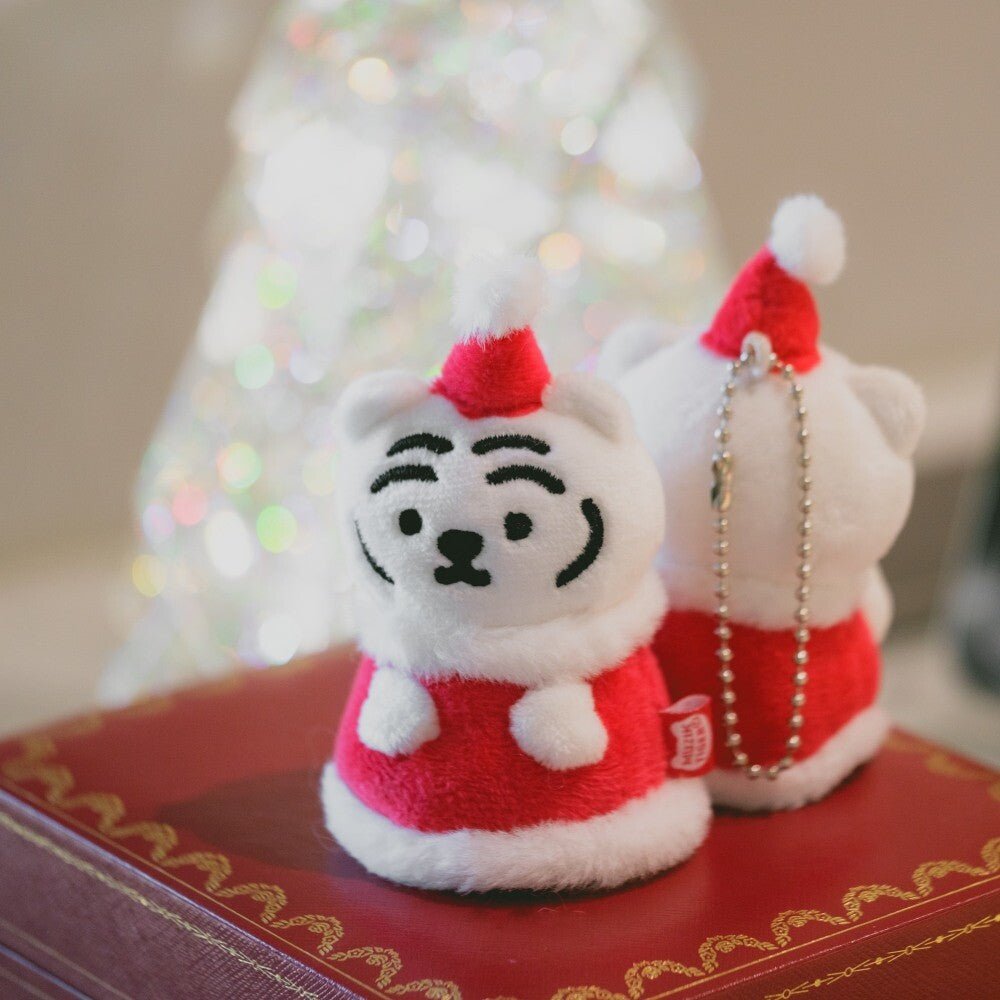 [MUZIK TIGER] Santa Tiger Keyring クリスマス バッグ キーホルダー 人形 キャラクター - コクモト KOCUMOTO