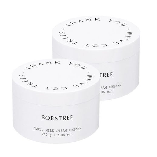 [BORNTREE] GOLD MILK STEAM CREAM 200g X 2EA /韓国化粧品