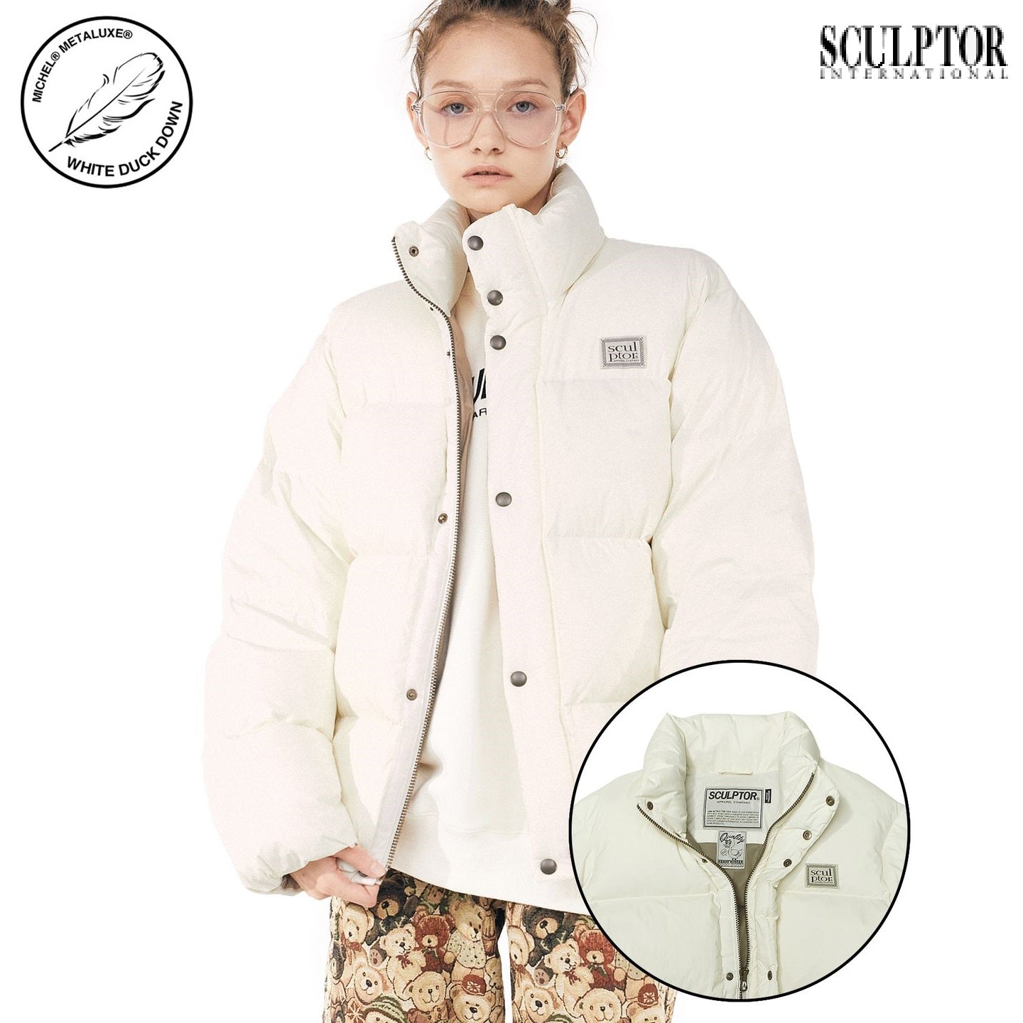 [SCULPTOR] 100 Middle Oversized Puffer Down _ Ivory [最終在庫] 即出荷