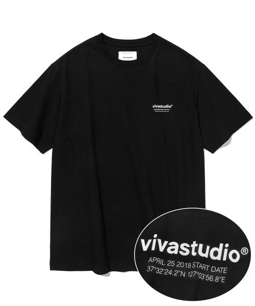 [VIVASTUDIO] LOCATION SHORT SLEEVE _ BLACK [最終在庫] 即出荷