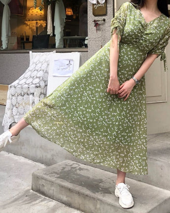 【韓国女性人気ファッション】ワンピースパターンワンピース[2色] - コクモト KOCUMOTO