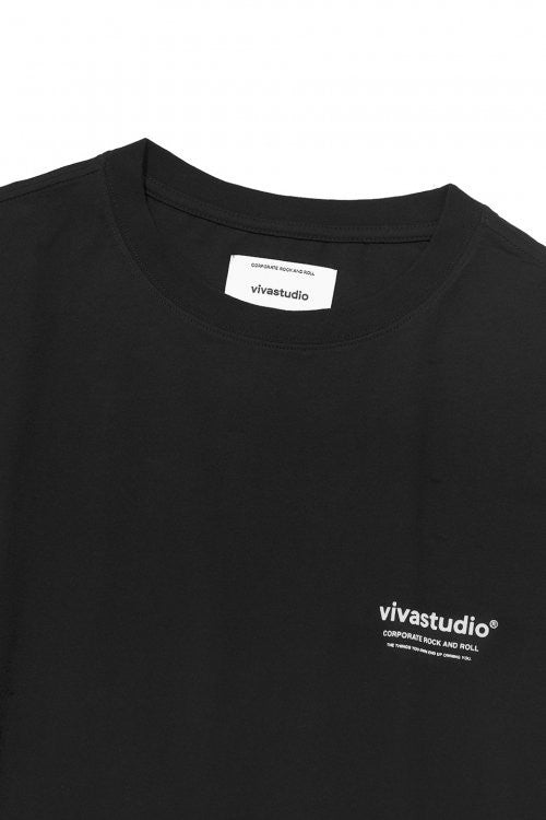 [VIVASTUDIO] LOCATION SHORT SLEEVE _ BLACK [最終在庫] 即出荷