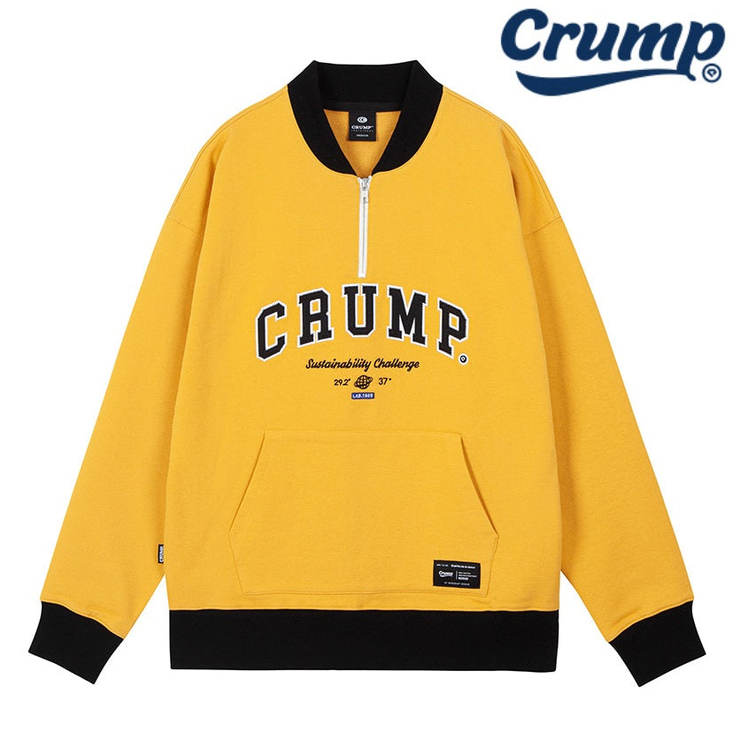 [Crump] Classico Zip-up Sweatshirt (CT0293-1) Mustard[最終在庫]即出荷