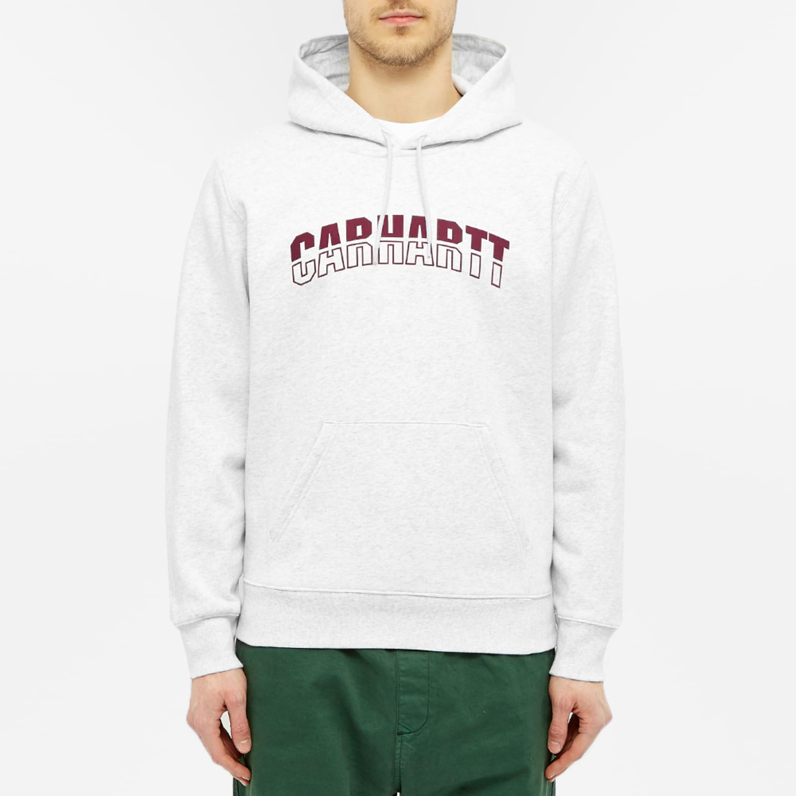 [carhartt] Hooded District Sweat _Ash Heather & Shiraz [最終在庫]即出荷