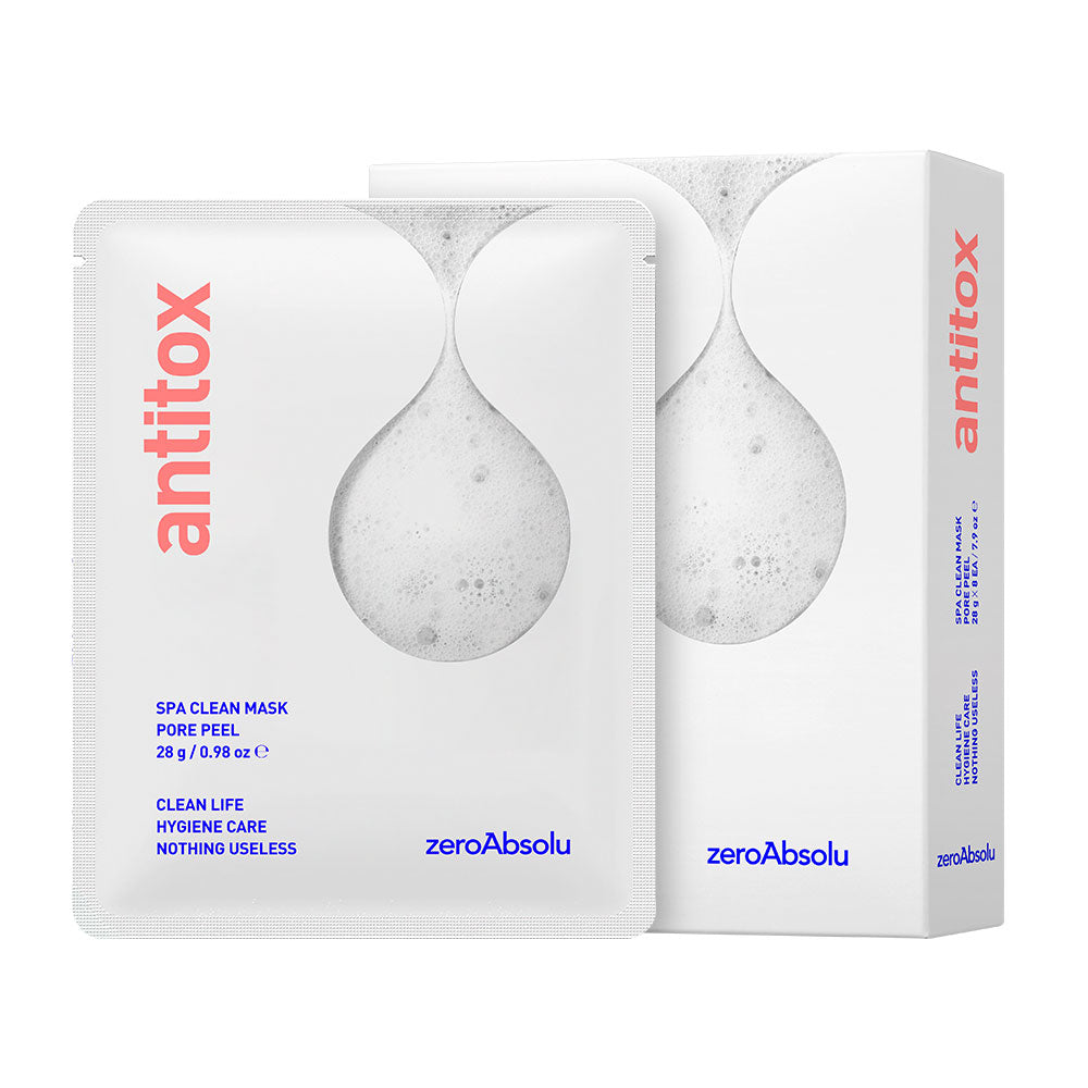 [zeroAbsolu] antitox SPA CLEAN MASK PACK 28g (8個×1set) 韓国化粧品