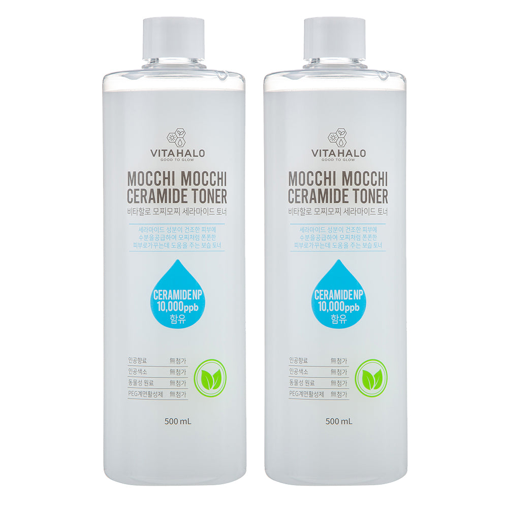 [VITAHALO] MOCCHI MOCCHI CERAMIDE TONER (500ml x 2ea) 韓国化粧品