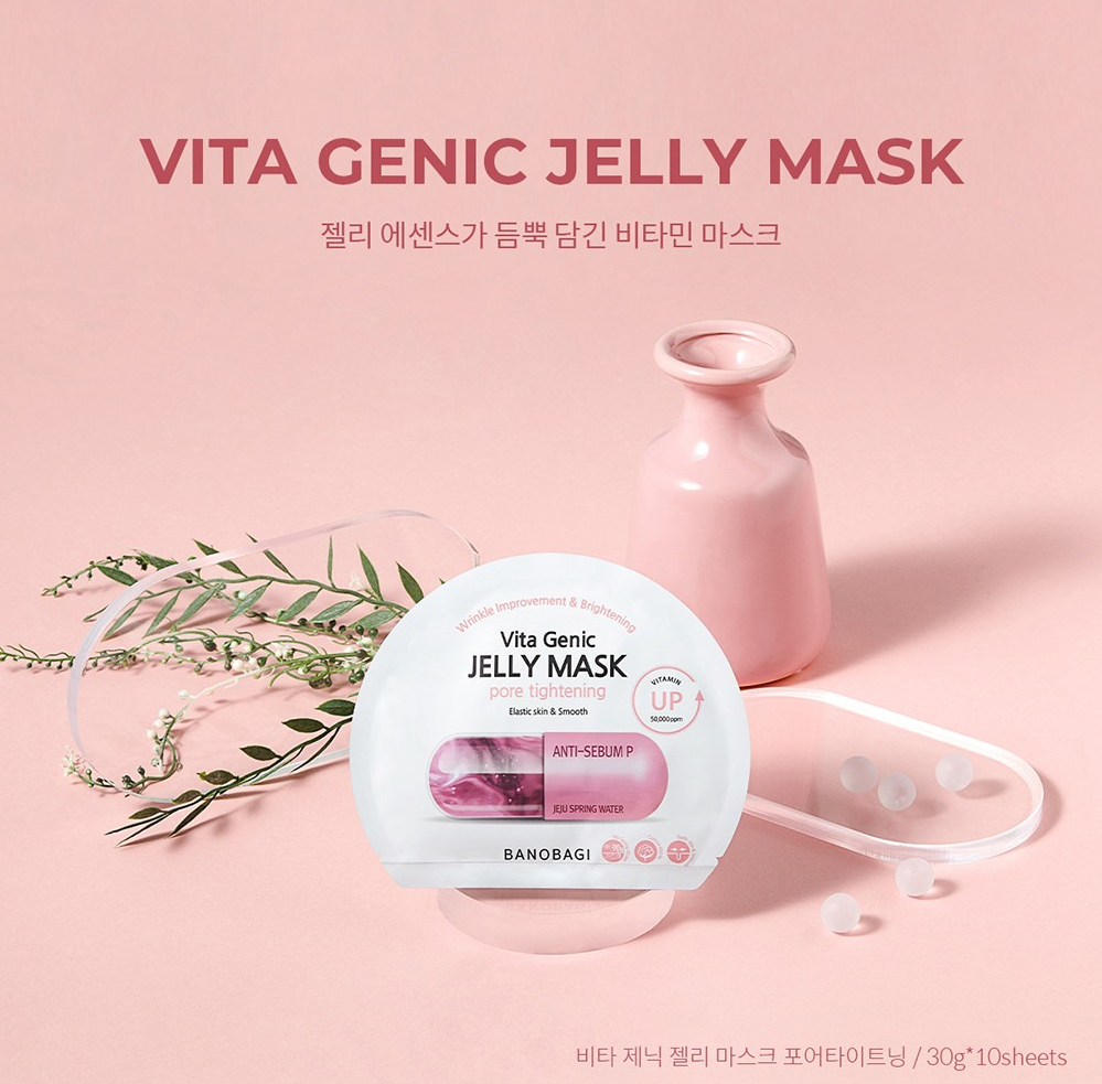 [BANOBAGI] Vita Genic JELLY pore tightening Mask Pack 30g (10個×1set) 韓国化粧品