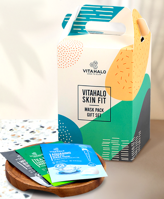 [VITAHALO] SKIN FIT Mask Pack 3種 Gift Set (30個×1set) 韓国化粧品