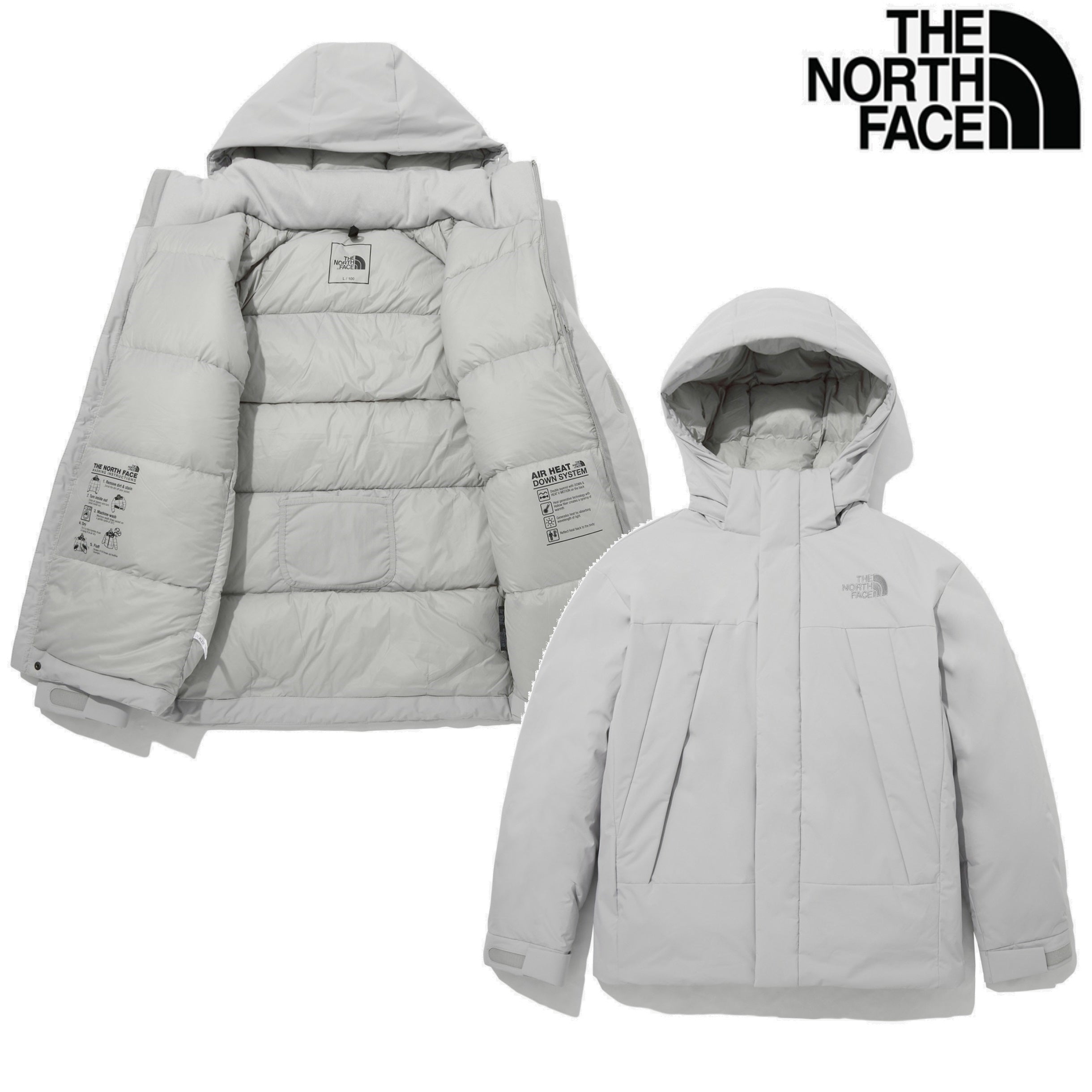 [THE NORTH FACE] AIR HEAT Ⅱ DOWN JACKET_ WARM_GRAY (NJ2DP50D) RDS GOOSE DOWN