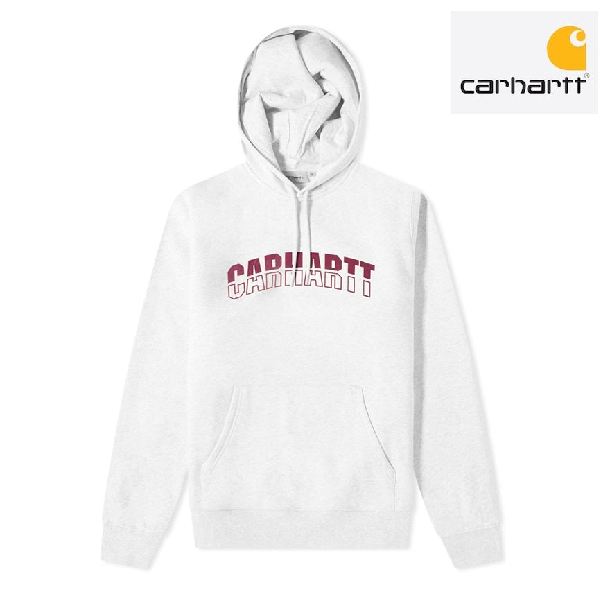 [carhartt] Hooded District Sweat _Ash Heather & Shiraz [最終在庫]即出荷