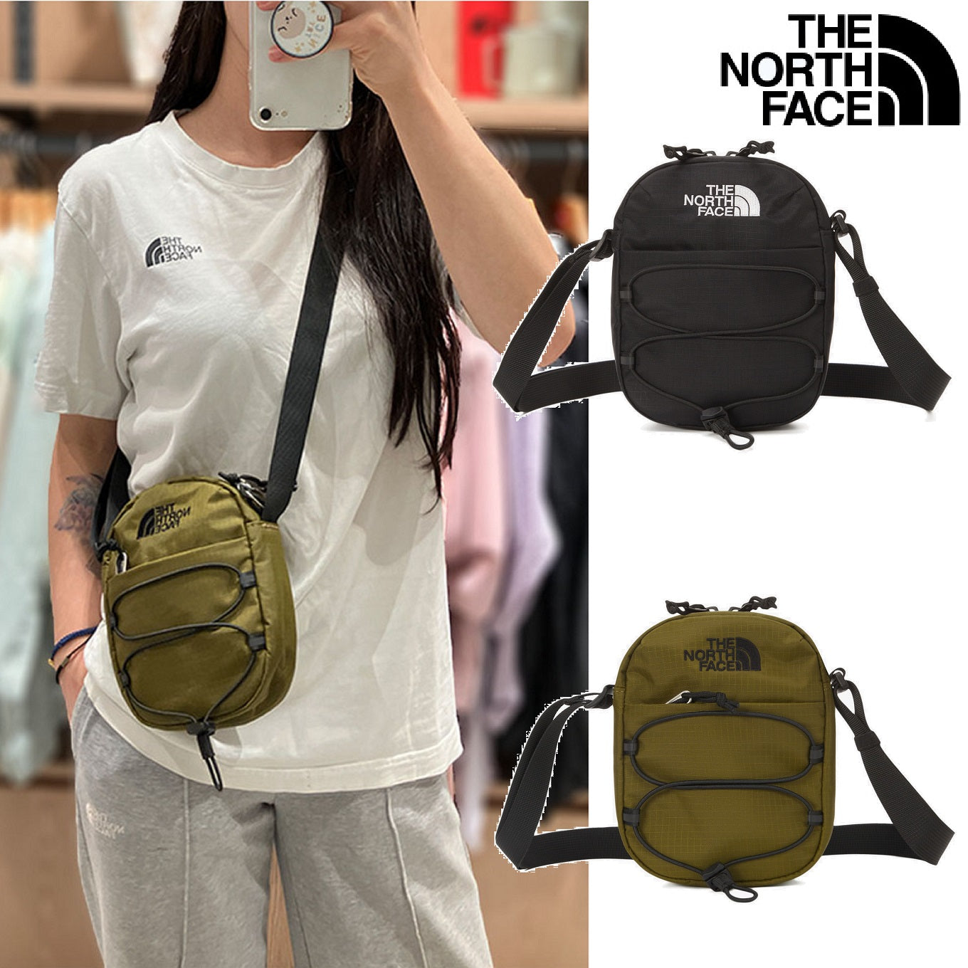 [THE NORTH FACE] BOREALIS CROSS BAG S 2色 _ (NN2PQ57) 新商品 韓国人気