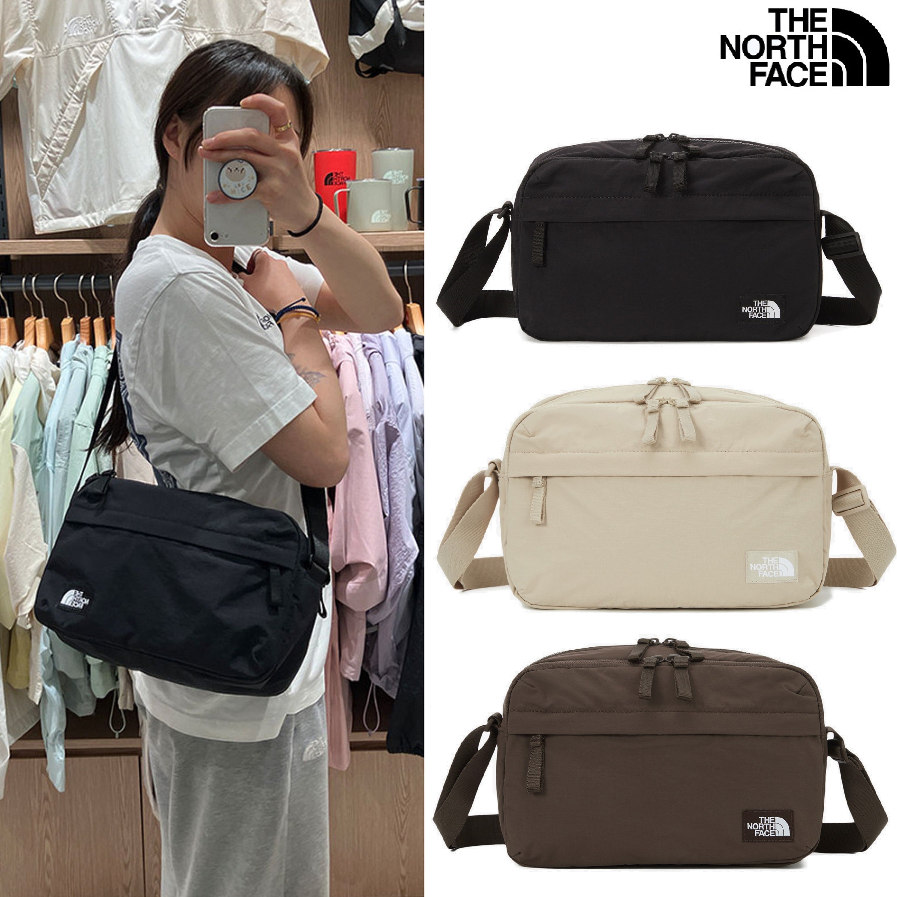 [THE NORTH FACE] TRAVEL CROSS BAG M _ 3色 (NN2PQ65) 新学期