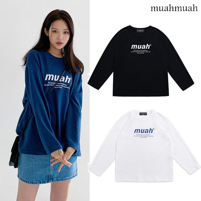 [muahmuah] MUAH SIGNATURE GRAPHIC T-SHIRT 4色 新商品