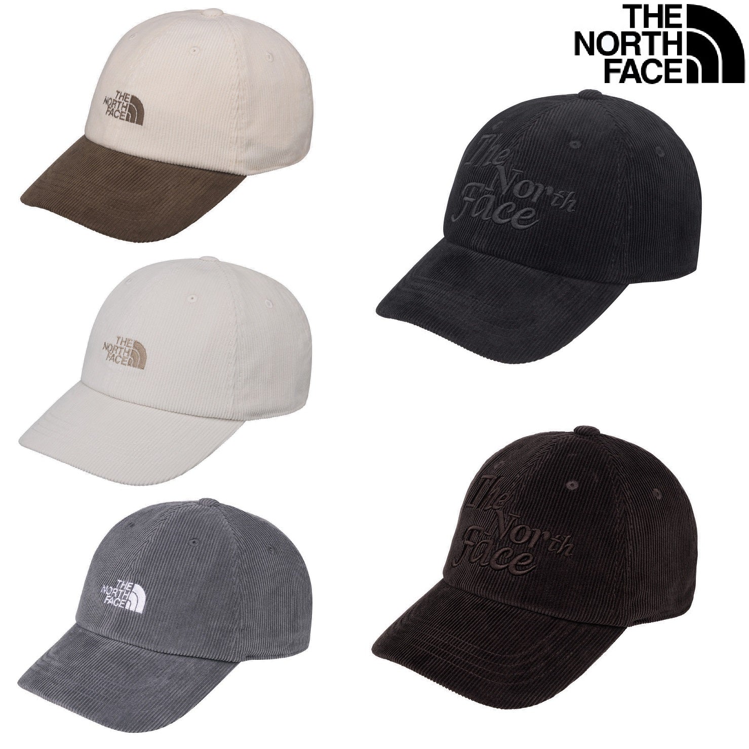 [THE NORTH FACE] COTTON BALL CAP CORDUROY 5色 (NE3CQ50) 韓国ファッション カップルアイテム