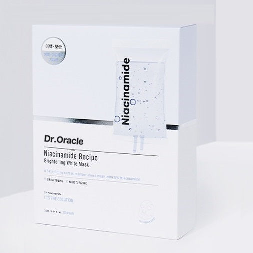 [Dr.Oracle] Niacinamide Recipe Brightening White Mask Pack 25ml (10個×1set) 韓国化粧品