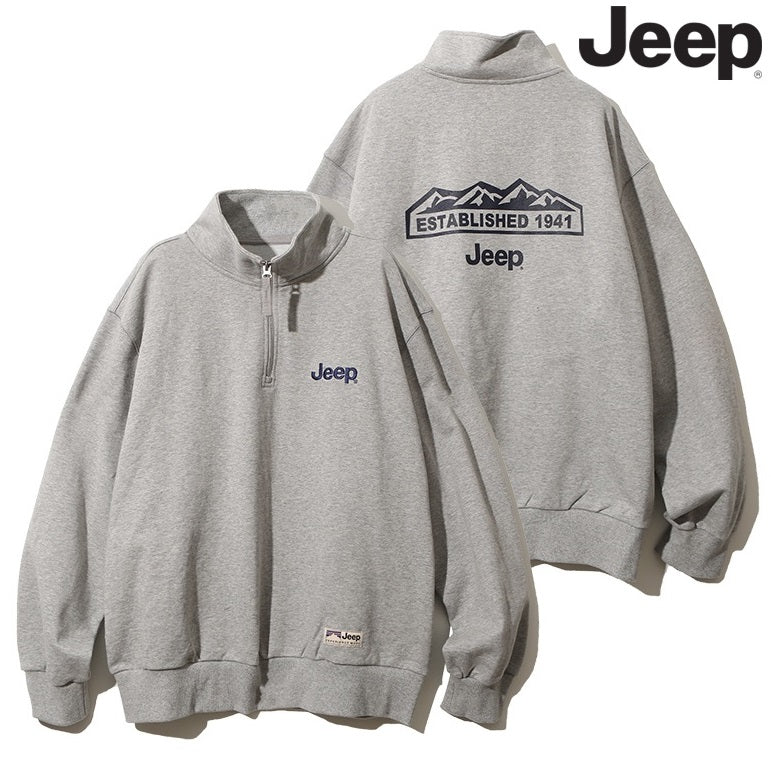 [JEEP] Half Zip-Up M-Logo Sweat (JM5TSU838)_M/GREY [最終在庫]即出荷