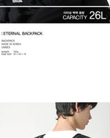 [BUBILIAN] Eternal Backpack_Black 26L 新学期 韓国人気 学生バッグ STRAP,KEY HOLDER - コクモト KOCUMOTO