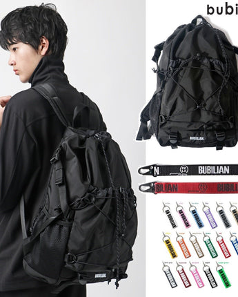 [BUBILIAN] Eternal Backpack_Black 26L 新学期 韓国人気 学生バッグ STRAP,KEY HOLDER - コクモト KOCUMOTO