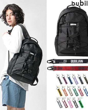 [BUBILIAN] First Backpack_Black 新学期 韓国人気 学生バッグ STRAP,KEY HOLDER - コクモト KOCUMOTO