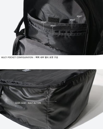 [BUBILIAN] Middle backpack_Black 新学期 韓国人気 学生バッグ KEY HOLDER - コクモト KOCUMOTO