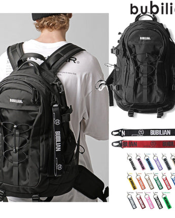 [BUBILIAN] Unusual Backpack_Black 36L (+ mini pouch) 新学期 韓国人気 学生バッグ STRAP,KEY HOLDER - コクモト KOCUMOTO