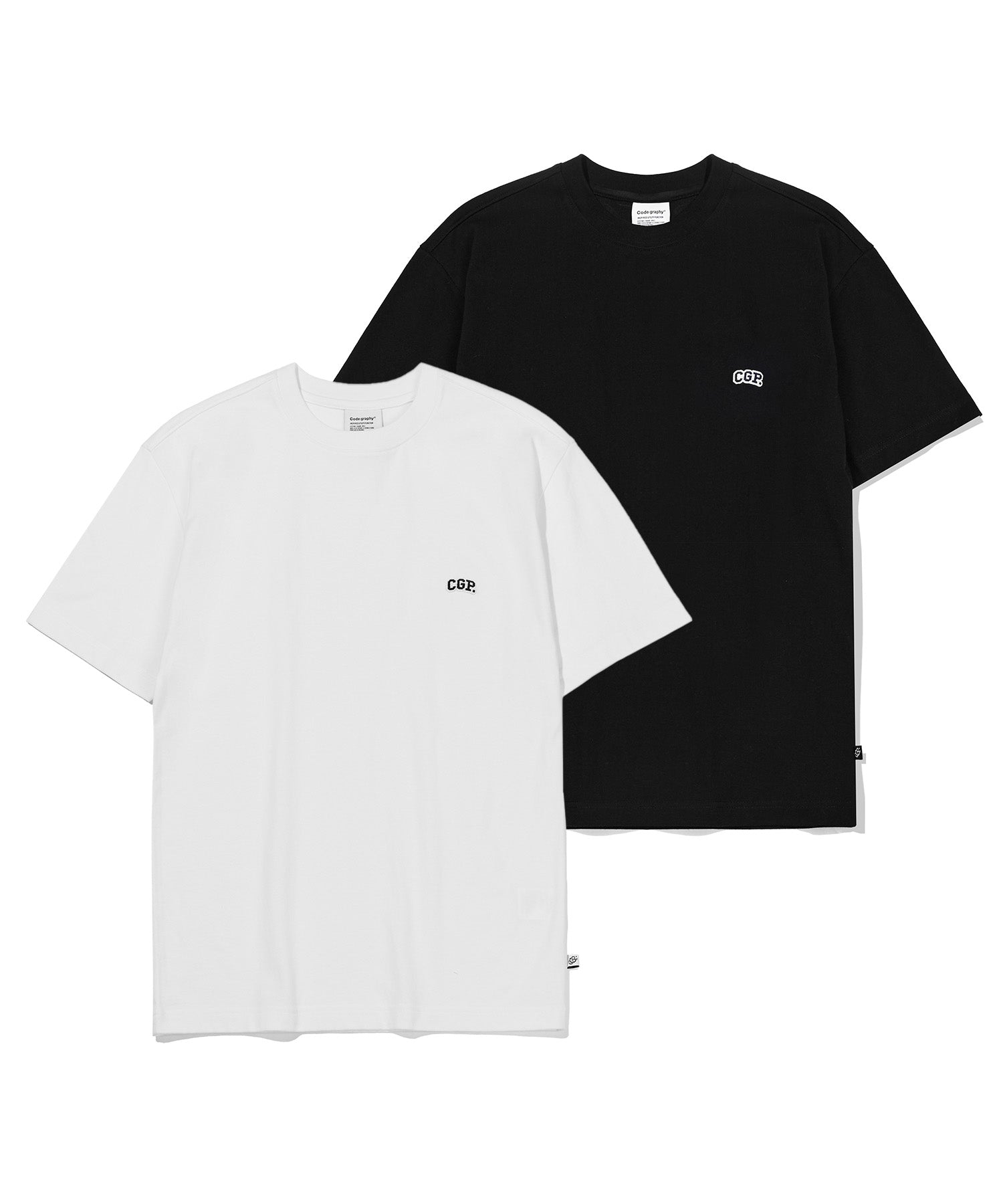 [CODE GRAPHY][Cool Cotton] CGP small logo 2PACK T-shirt カップルアイテム 夏ファッション - コクモト KOCUMOTO