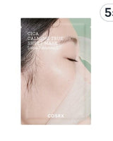 [COSRX] PURE FIT CICA CALMING TRUE SHEET MASK PACK (21ml x 5P) 韓国化粧品 - コクモト KOCUMOTO