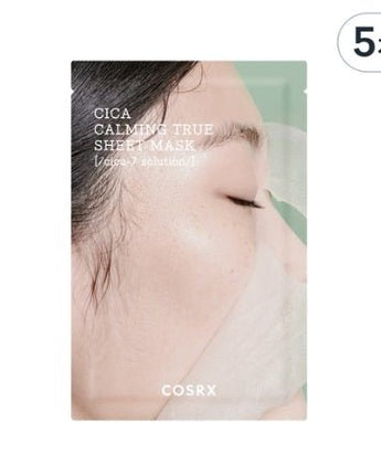 [COSRX] PURE FIT CICA CALMING TRUE SHEET MASK PACK (21ml x 5P) 韓国化粧品 - コクモト KOCUMOTO