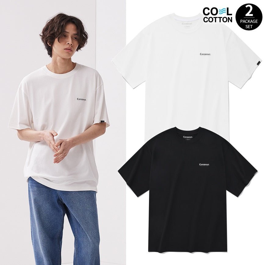 [COVERNAT] COOL COTTON 2-PACK T-SHIRT 3種 新商品 カップルアイテム 夏ファッション - コクモト KOCUMOTO