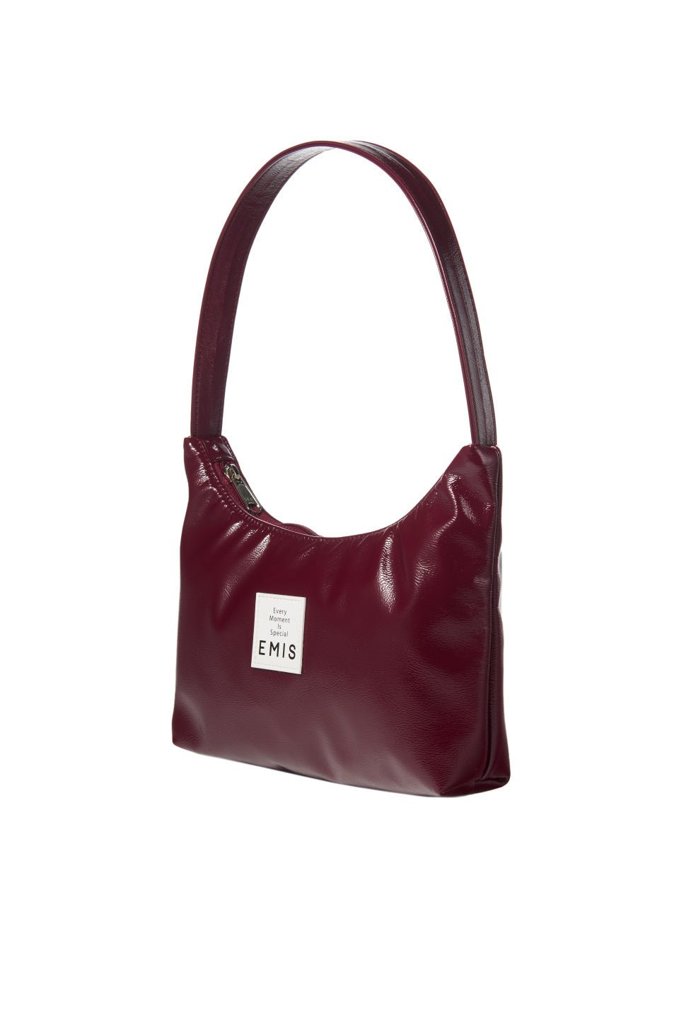 【emis】ENAMEL HOBO BAG-BURGUNDY - コクモト KOCUMOTO