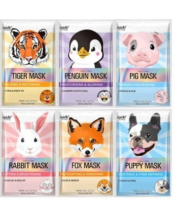 [epielle] NEW Animal Characters Mask Pack (23g x6p) 韓国化粧品 - コクモト KOCUMOTO