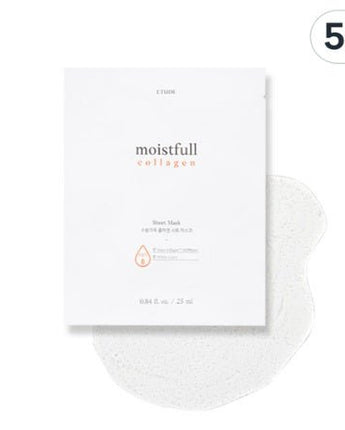 [ETUDE] moistfull collagen Sheet MASK PACK (25ml x 5P) 韓国化粧品 - コクモト KOCUMOTO