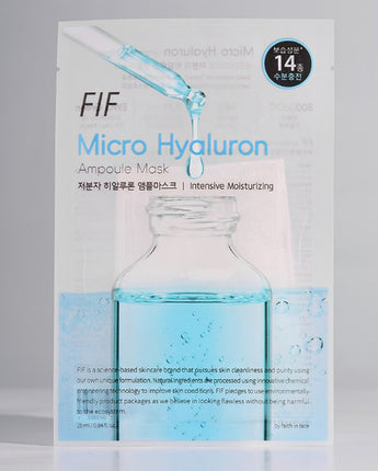 [FAITH IN FACE] Micro Hyaluron Ampoule Mask Pack 25ml (10個×1set) 韓国化粧品 - コクモト KOCUMOTO