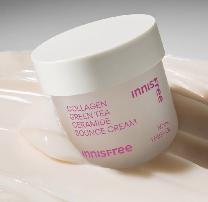 [innisfree] COLLAGEN GREEN TEA CERAMIDE BOUNCE CREAM 50ml /韓国化粧品 [IVE WONYOUNG] - コクモト KOCUMOTO