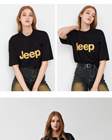 [Jeep] [170g] Logo T-shirts 5色 (JP5TSU091) 韓国ファッション カップルアイテム - コクモト KOCUMOTO