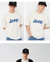 [Jeep] [170g] Logo T-shirts 5色 (JP5TSU091) 韓国ファッション カップルアイテム - コクモト KOCUMOTO