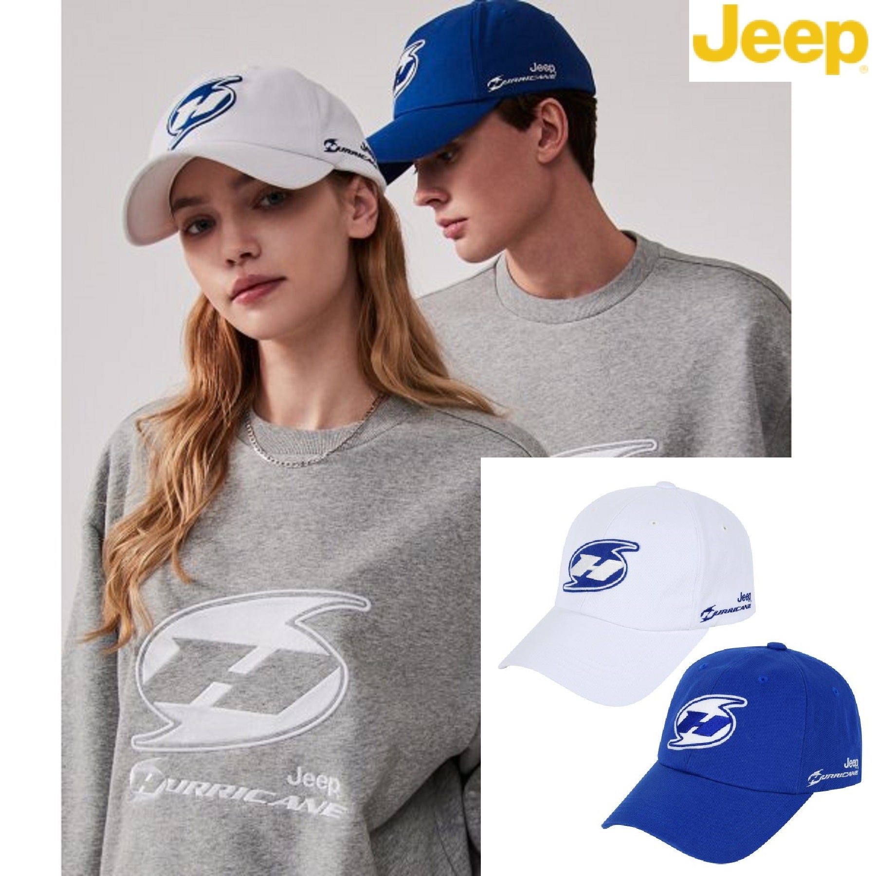 [Jeep] Hurricane symbol ball cap 2色 (JP5GCU190) 韓国ファッション カップルアイテム - コクモト KOCUMOTO