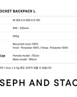 [JOSEPH&STACEY] Daily Pocket Backpack L 2色 新商品 デイリーバッグ - コクモト KOCUMOTO