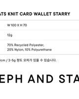 [JOSEPH&STACEY] Lucky Pleats Knit Card Wallet Starry (ALL) 3色 女性財布 韓国ブランド 韓国人気 - コクモト KOCUMOTO