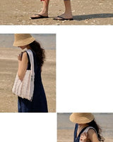 [JOSEPH&STACEY] Lucky Pleats Knit L Fiori (ALL) 4色 新商品 女性バッグ Eco bag - コクモト KOCUMOTO