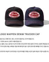 [KND] KNDW LOGO WAPPEN DENIM TRUCKER CAP 2色 新商品 韓国人気 男女共用 - コクモト KOCUMOTO
