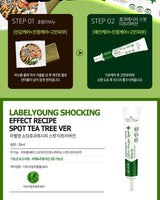 [LABELYOUNG] SHOCKING EFFECT RECIPE SPOT TEA TREE VER 30ml x 2ea 韓国化粧品 にきび肌 肌トラブル - コクモト KOCUMOTO