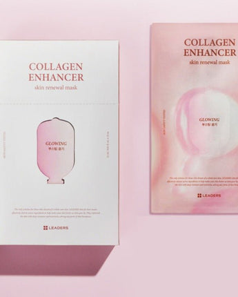 [LEADERS] COLLAGEN ENHANCER Skin renewal Mask Pack (25ml x 10p) 韓国化粧品 贈り物 - コクモト KOCUMOTO