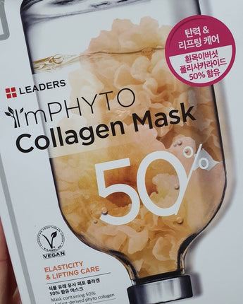[LEADERS] Im PHYTO Collagen MASK pack (25ml x 10p) 韓国化粧品 贈り物 - コクモト KOCUMOTO