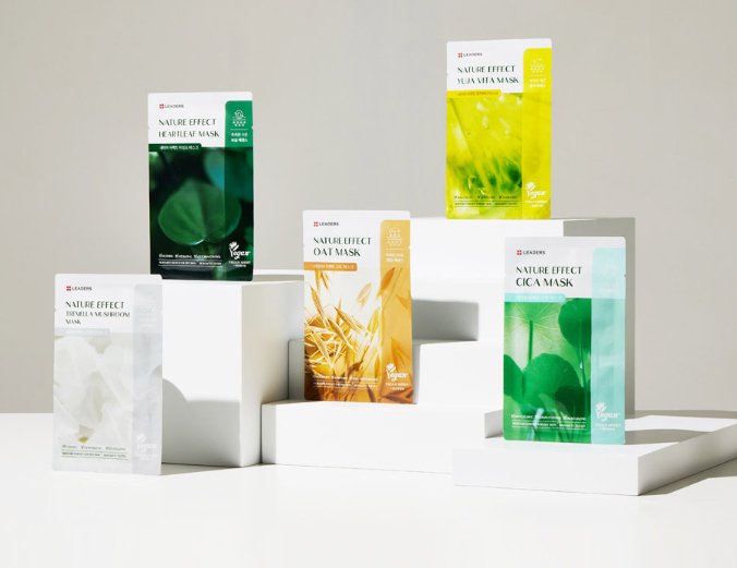 [LEADERS] NATURE EFFECT Mask Pack (21ml x 10p) 5種 韓国化粧品 贈り物 - コクモト KOCUMOTO