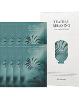 [LEADERS] TEATREE RELAXING Skin renewal Mask Pack (25ml x 10p) 韓国化粧品 贈り物 - コクモト KOCUMOTO