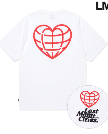 [LMC] 24S/S HEART GLOBE TEE 新商品 カップルアイテム 夏ファッション - コクモト KOCUMOTO